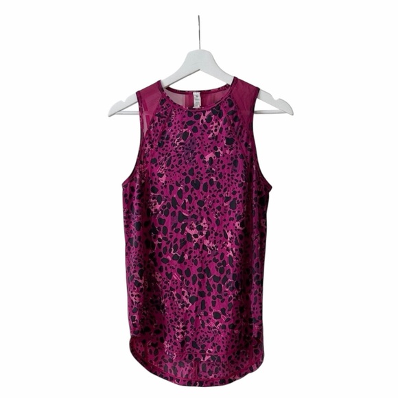 lululemon athletica Tops - Lululemon Size 4 Sculpt Tank CTMP/MGPR Cheetah Camo Magenta Purple Multi